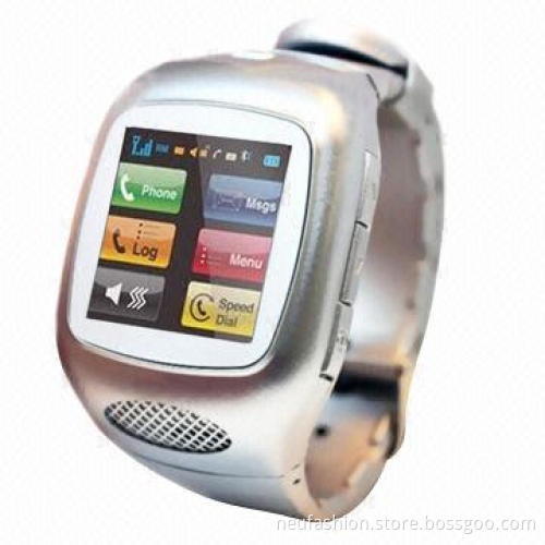 Touchscreen MP3 Watch Phone with Built-in Bluetooth, Supports T-Flash Card Up to 32GB Memory